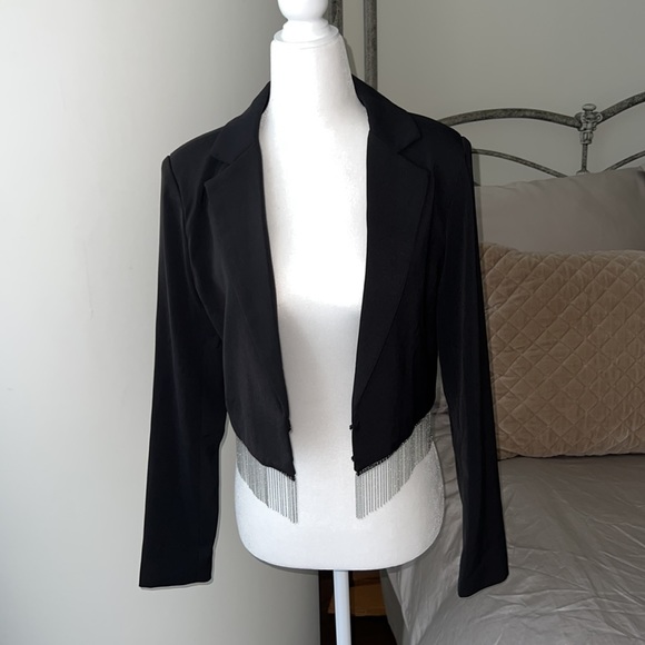 Fore Crystal Fringe Blazer - Picture 6 of 14